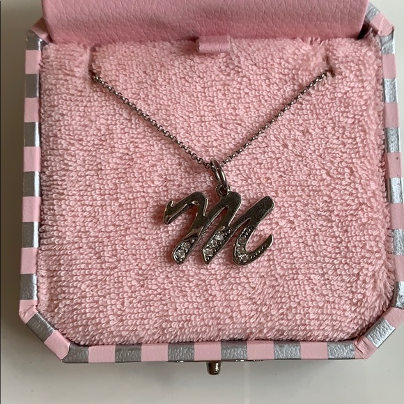 Juicy Couture Jewelry - Letter M silver Juicy Couture necklace.